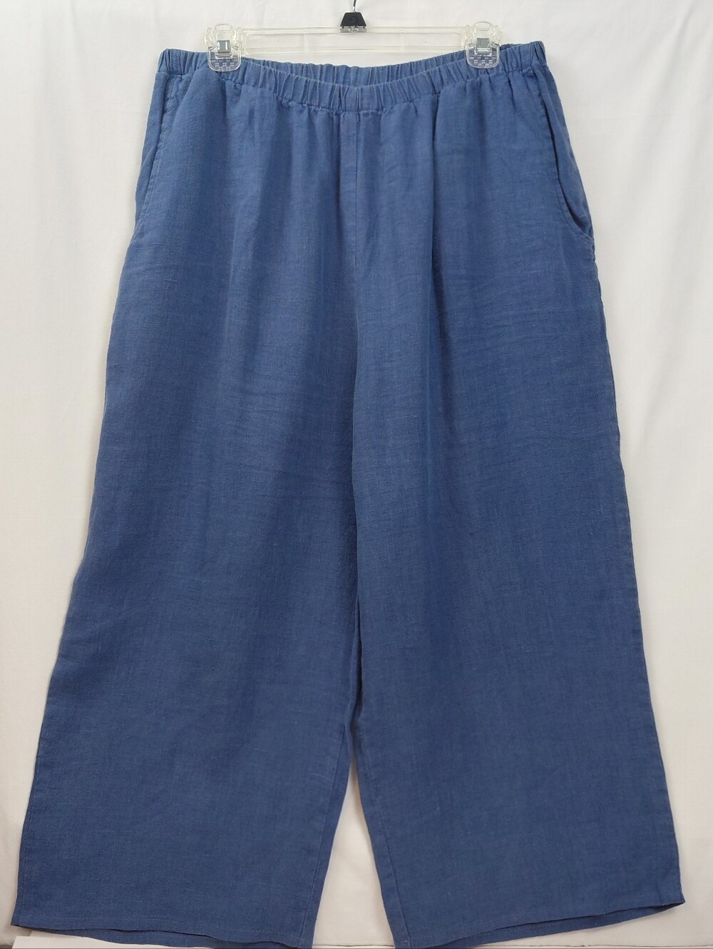 Flax Wide Leg Linen Pants Size Medium Cropped